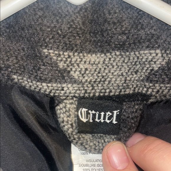 Cruel Girl Black and Gray Patterned Vest - Picture 6 of 7